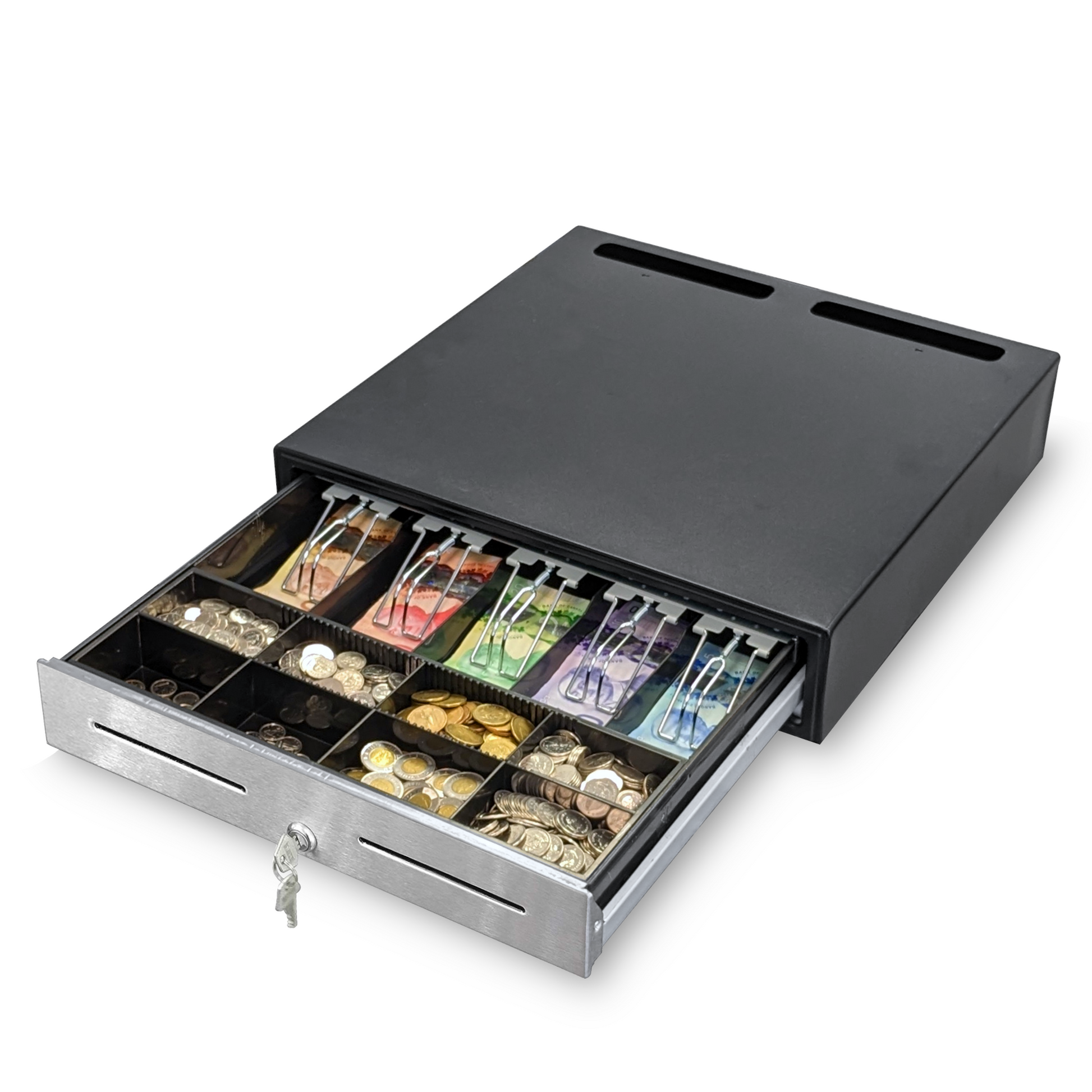 The Heavy Duty Cash Drawer offers both security and efficiency, making it an ideal addition to your point of sale system.