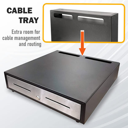 The Heavy Duty Cash Drawer offers both security and efficiency, making it an ideal addition to your point of sale system.