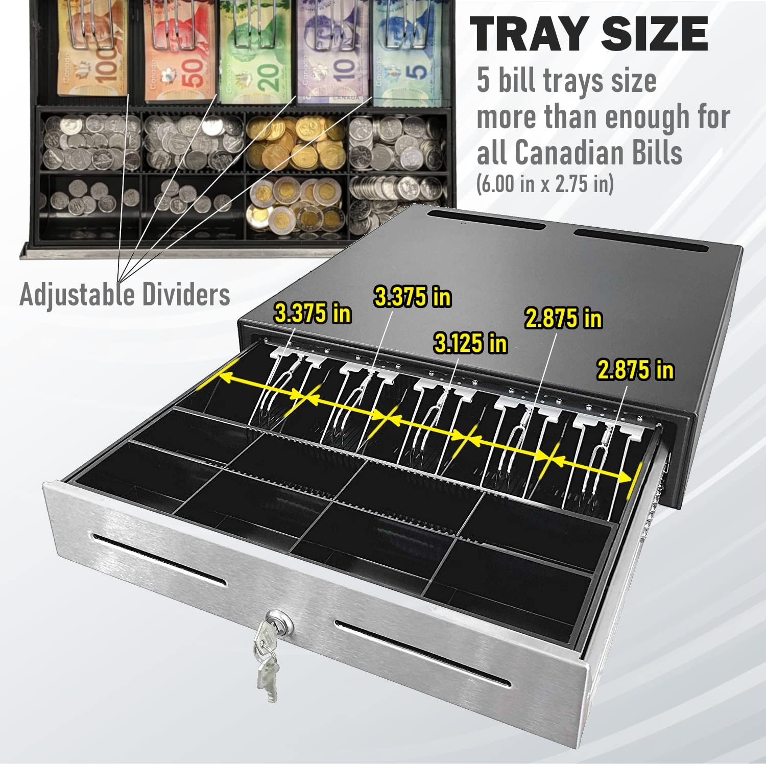 The Heavy Duty Cash Drawer offers both security and efficiency, making it an ideal addition to your point of sale system.