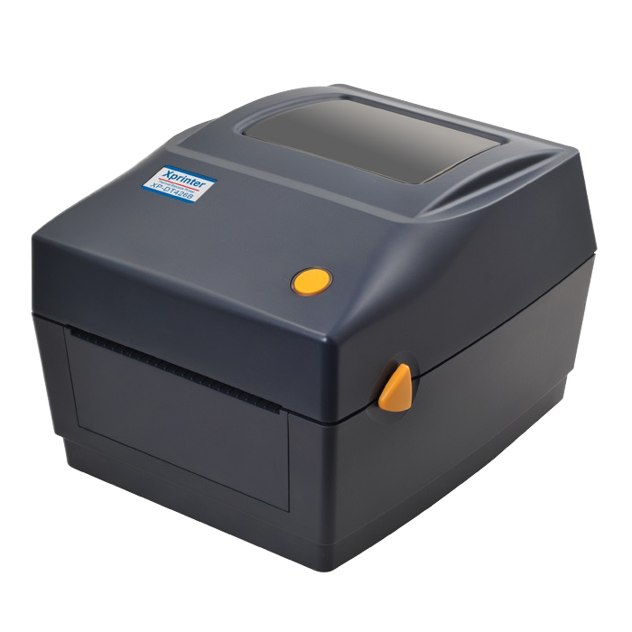 The AXP-DT426B Thermal Label Printer provides up to 4-inch printing width, high-speed printing at 127 mm/s, and a 203 dpi print resolution. It communicates through USB, offers easy paper loading with an adjustable paper guide, automatic paper detection, and ensures precise printing.